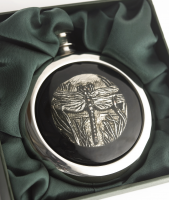 Dragonfly Whisky Hip Flask 
