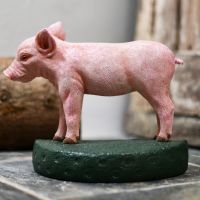 Beautiful cast Aluminium Novelty Pig door stop 