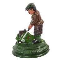 Hand Painted Golfer Door Stop
