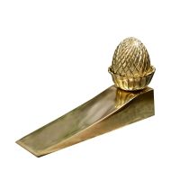 Polished Brass Acorn Door Stop