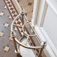 Antique Nickel Umbrella Stand 