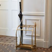 Antique Brass "Curved" Umbrella Holder 