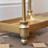 Close up of Antique Brass Ball Finials 