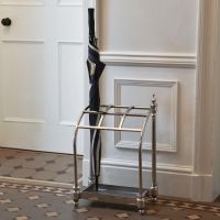 Antique Nickel "Curved" Umbrella Holder 