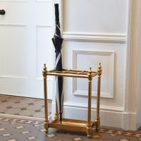 Antique Brass "Rectangle" Umbrella Holder 