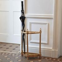 Antique Brass "Half-Moon" Umbrella Holder 