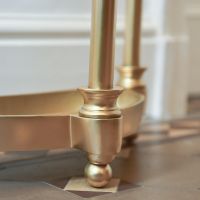 Close up of Antique Brass Finish 