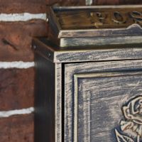 "Brushed Bronze" Wall Mounted Post Box 