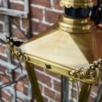 Close up of detailing on corner finials 