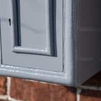 Corner of Grey & Gold Post Box 