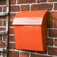 “Sunkissed Sienna” Orange Contemporary Post Box