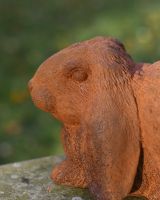 Close up Of Rabbit Garden Sculpture 