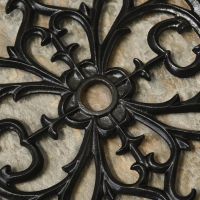 Close up of Clarence Black Doormat 