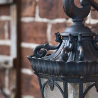 Close up of decorative detailing on Lantern top