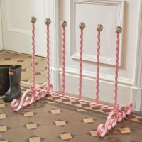 “Hazelbryn” Pastel Pink 3 Pair Boot Rack