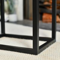 Close-Up of Framework of Small Open Sides Log Holder