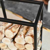 Close-Up of the Top of Small Open Sides Log Holder