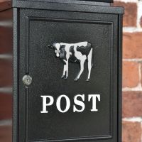 Close up of "Black & White Cow" Motif within Centre 