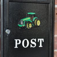 Close up of Green Tractor Motif 