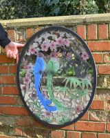 Steel Cherry Blossom And Birds Mirrored Wall Art to scale