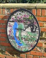Steel Cherry Blossom And Birds Mirrored Wall Art