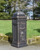 “Raventree” Deluxe Copper Finish Camden Free Standing Post Box