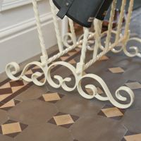 Cream Scrollwork on Welly Rack 