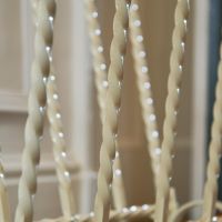 Twisted Wrought Iron Framework in Cream 