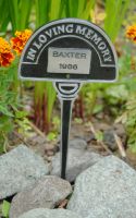 Pet Memorial - Half Round Spiked