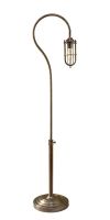 "Easthill Brook" Industrial Caged Floor Lamp - Bronze