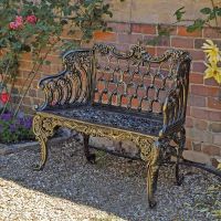 Edith Garden bench in situ