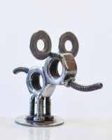 "Elsie" the Recycled Metal Elephant Sculpture