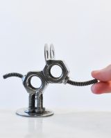 Scale image of recycled metal art sculpture