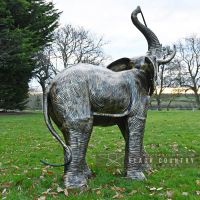 Back View of the Elephant Water Fountain