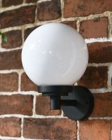 Elmbridge Traditional Globe Wall Light in Situ on the Front of A House