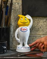 Scale image of cast iron money box