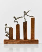 Front view of home decor art sculpture