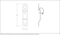 External Beeswax Locking Penny End Screw on Staple Dimensions