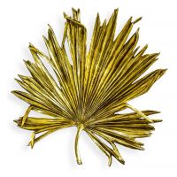 Palm Leaf Wall Art in a Gold Finish