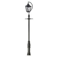 "Lincoln" Black Swan Neck & Lamp Post 5m 