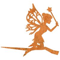 Fairy With Wand Tree Spike in a Rustic Finish