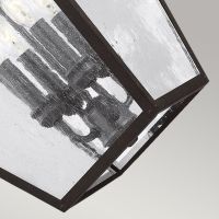 Davenham Modern Large Four Bulb Chain Lantern Glass Panes