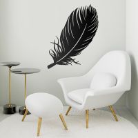 Feather Wall Art in Situ in a Modern Sitting Room