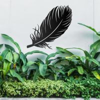 Feather Wall Art in Situ Outdoors