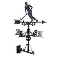 Female Field Hockey Player Weathervane Mounted