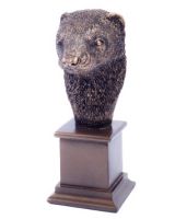 Bronze Ferret Bust