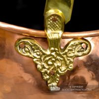 Brass Ornate Design on the Sides of the Coal Bucket