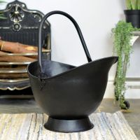 Black Iron Traditional Coal Bucket