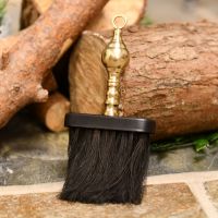 Black & Brass fireplace cleaning brush