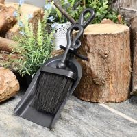 Black Malvern brush & pan set